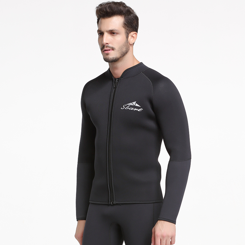 Sbart Mens Wetsuit Topper Traje De Neopreno Wet Suit Traje De Buceo 5mm Neoprene Wetsuit Jacket Diving Suit Surf Wetsuit-SBART SPORTS