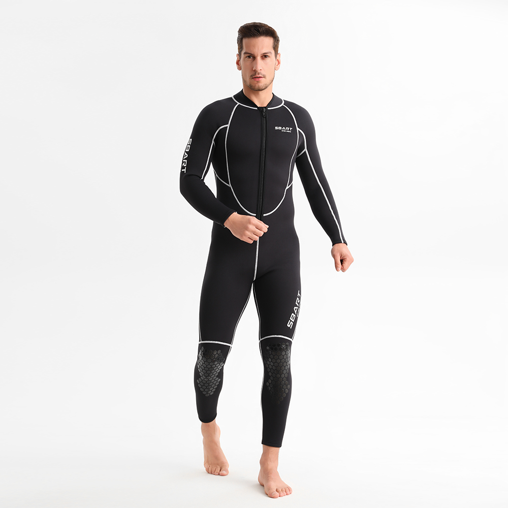 3mm Front Zip Fleece Lined Neoprene Wetsuit for Men & Women – Easy