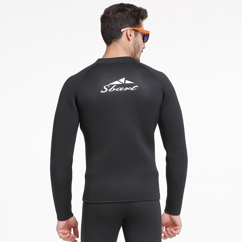 Sbart Mens Wetsuit Topper Traje De Neopreno Wet Suit Traje De Buceo 5mm Neoprene Wetsuit Jacket Diving Suit Surf Wetsuit-SBART SPORTS