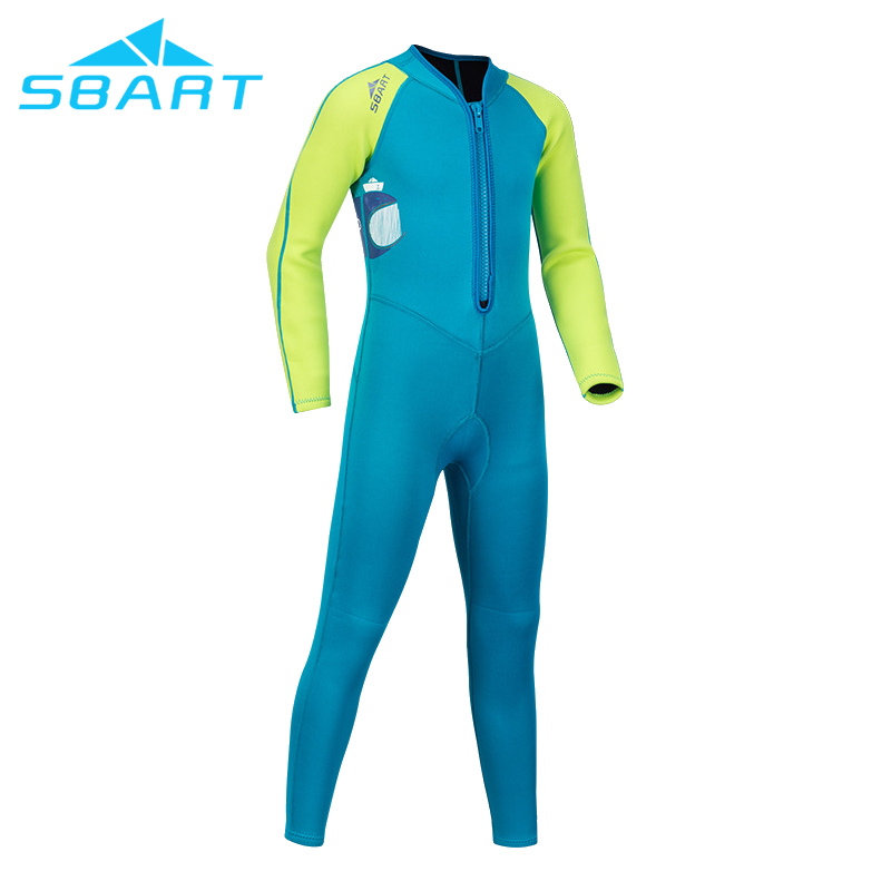 Sbart Children 2MM Wet Suit Full Body Back Zipper Diving Suit Neoprene Swimming Diving Surfing Wetsuit for Kids-SBART SPORTS