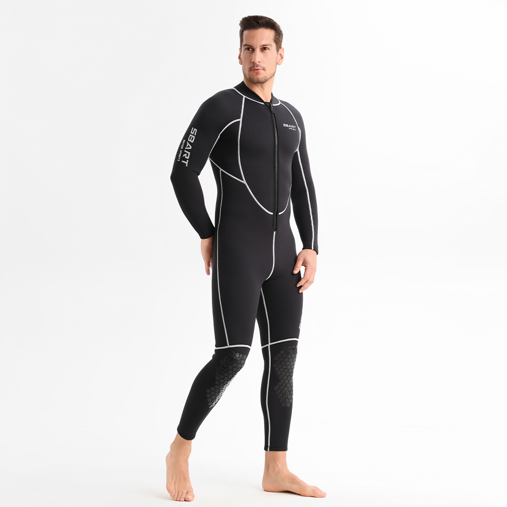 3mm Front Zip Fleece Lined Neoprene Wetsuit for Men & Women – Easy