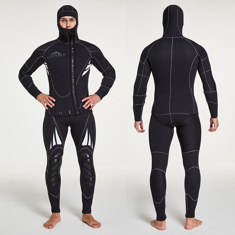 Unisex Custom Sportswear 5mm Diving Suit and 3mm Neoprene Surf Wetsuits Two Pieces Breathable Spearfishing Wet Suits-SBART SPORTS