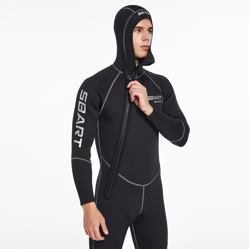 3MM diving suit men and women thickened diving suit men's warm hooded swimming wet suit surfing suit jellyfish suit wholesale-SBART SPORTS