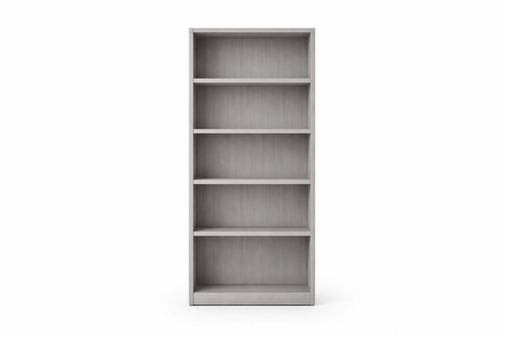 Gray Engineered Wood Bookshelf