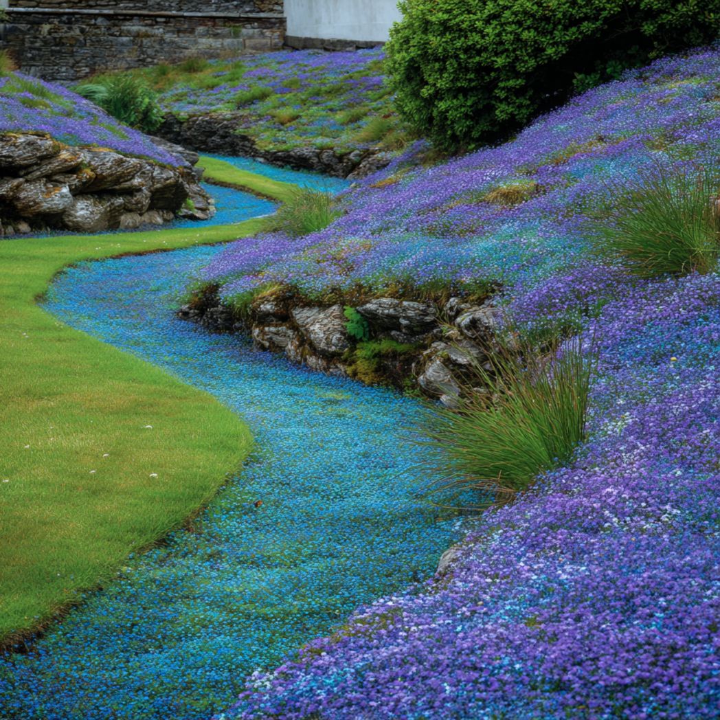 Creeping Blue Lobelia Seeds (Lobelia erinus) – Blue Ground Cover Flower – Perennial Garden Plant – 50+ Seeds Count-Gmhome Rentals