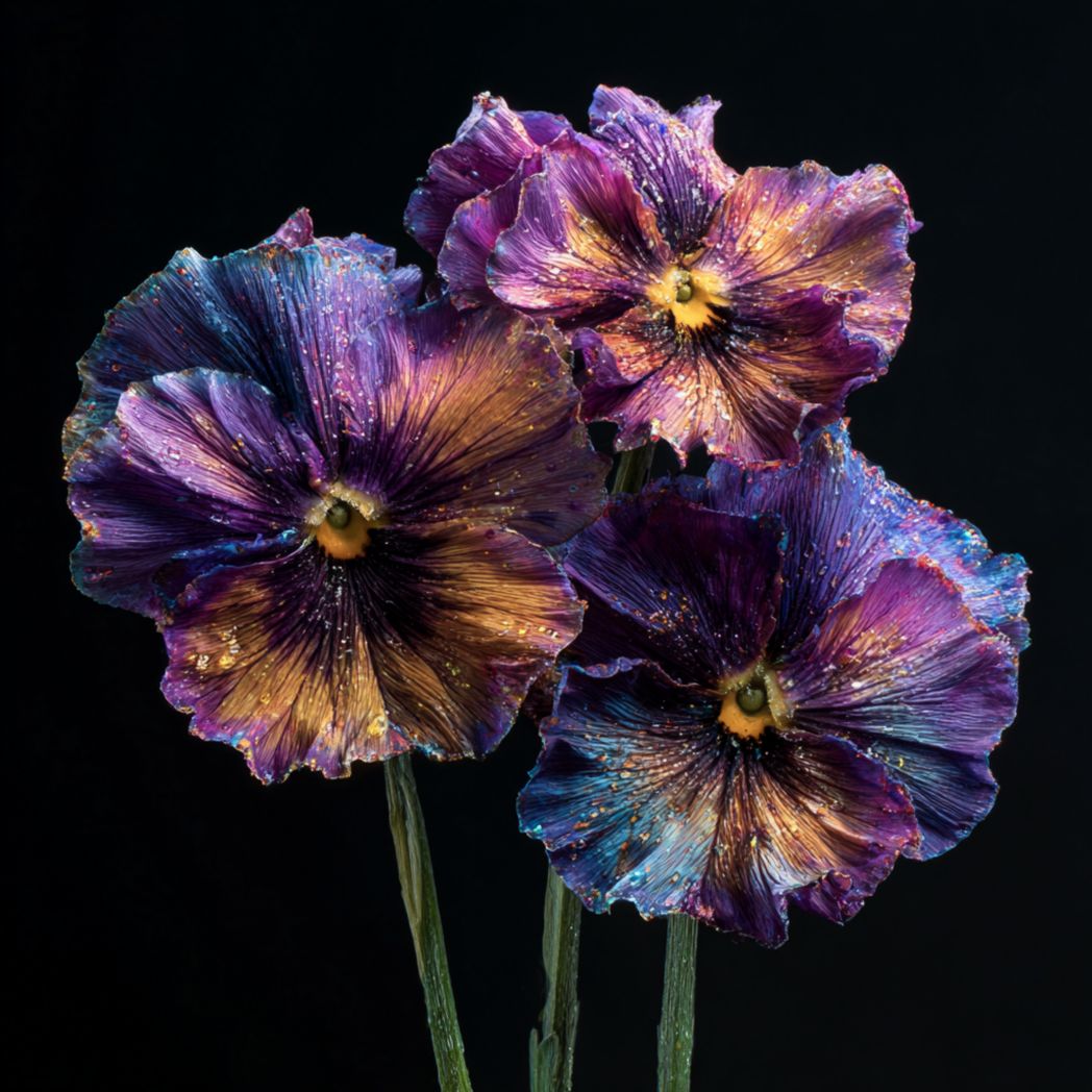 Galaxy Pansy Seeds (Viola × wittrockiana) – Multicolor Shimmer Bloom – Annual Garden Flower – 100 Count-Gmhome Rentals