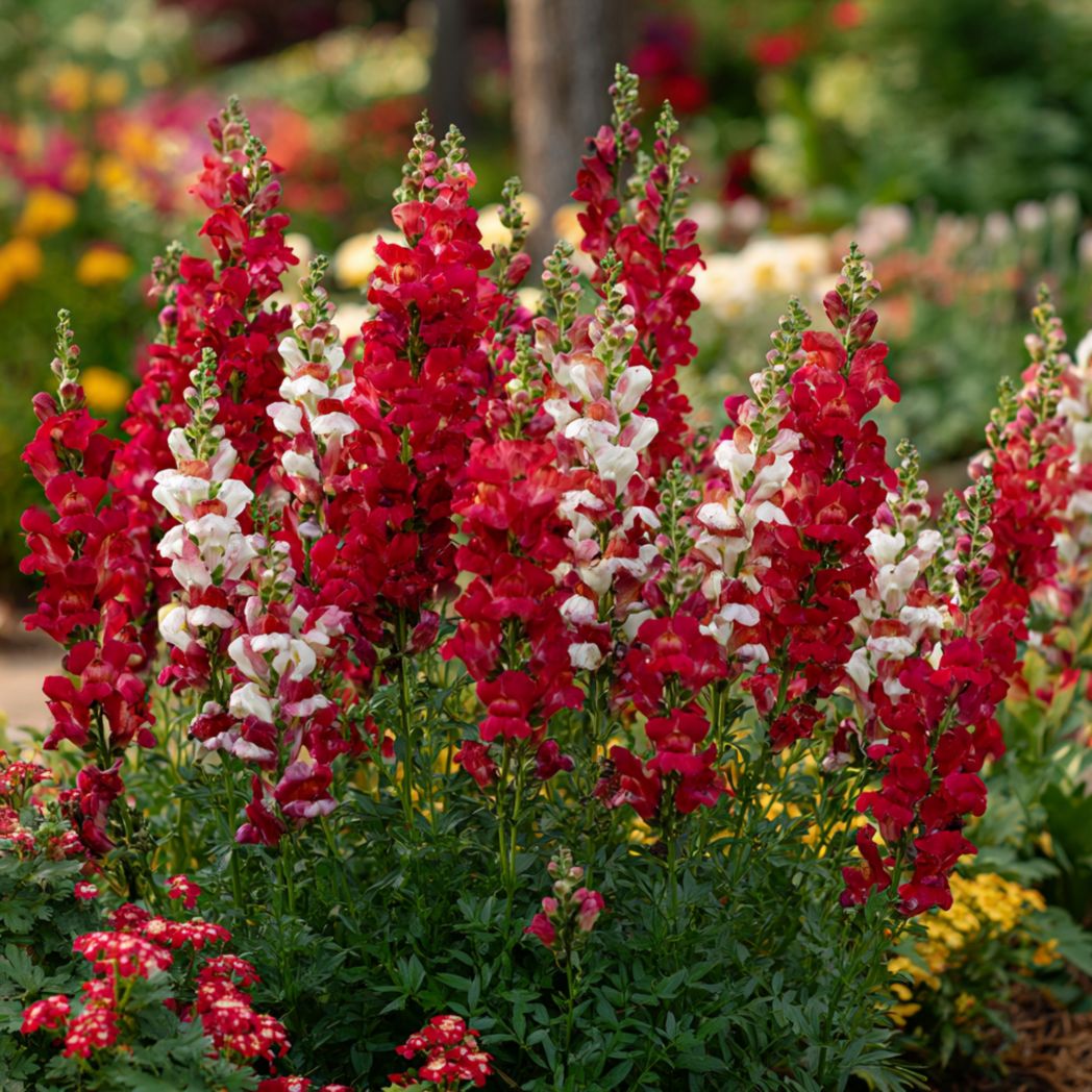 Snapdragon Flower Seeds (Antirrhinum majus) – Red & White Mix – Annual Garden Plant – 30 Count-Gmhome Rentals