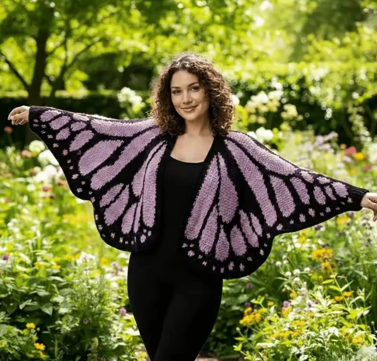 The "Unloved" Handmade Butterfly Cardigan | 100% Hand-Crocheted Monarch Wings 🦋