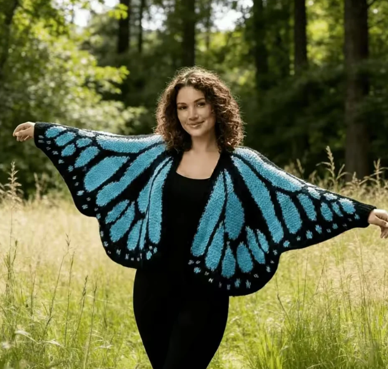 The "Unloved" Handmade Butterfly Cardigan | 100% Hand-Crocheted Monarch Wings 🦋