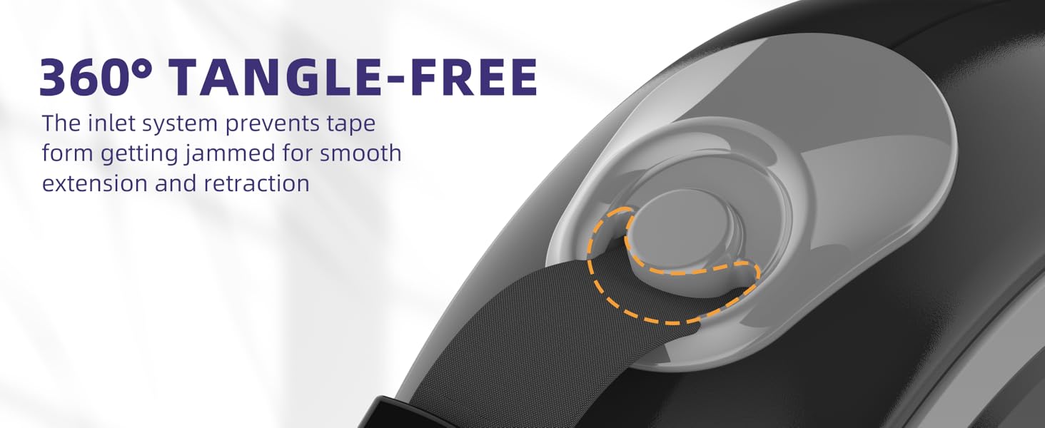 Emperor Pets | 26ft Heavy Duty Retractable Dog Leash - For Pets Up to 110lbs - Classic Series -Grey