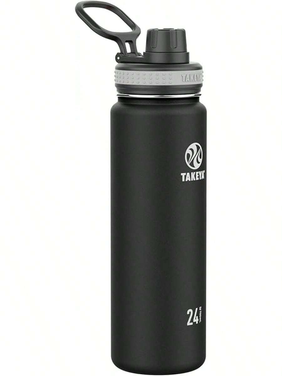 Takeya Originals 24 Oz Vacuum Insulated Stainless Steel Bottle With Spout Lid, Navy- SHEINEU