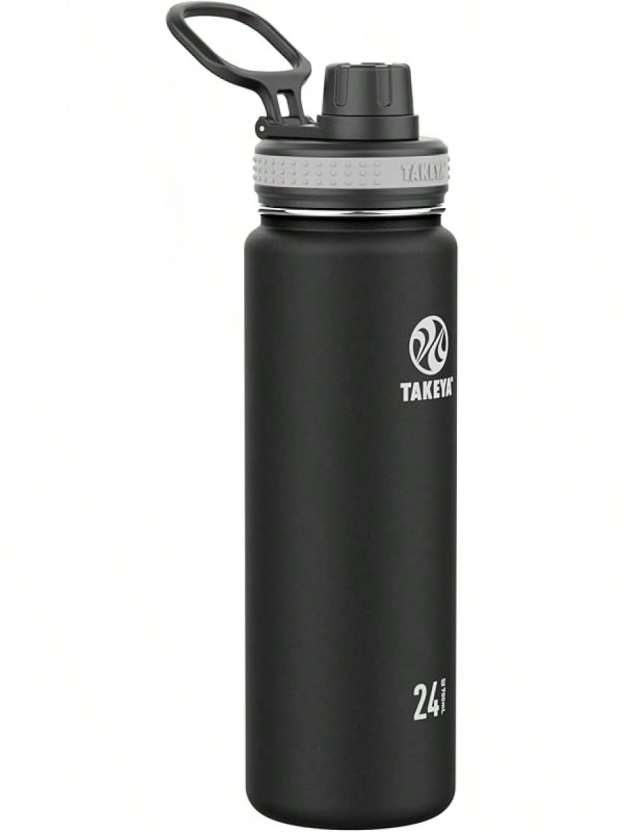 Takeya Originals 24 Oz Vacuum Insulated Stainless Steel Bottle With Spout Lid, Navy- SHEINEU