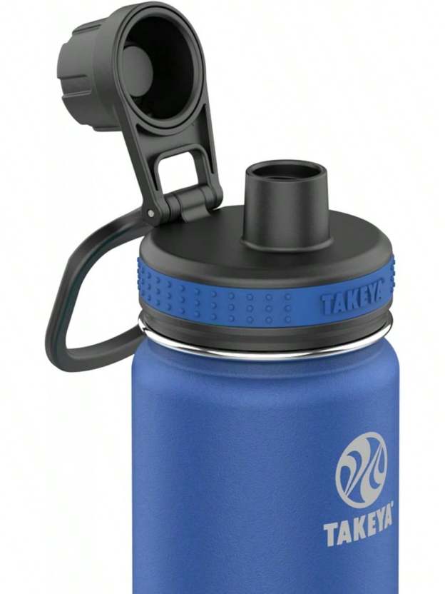Takeya Originals 24 Oz Vacuum Insulated Stainless Steel Bottle With Spout Lid, Navy- SHEINEU