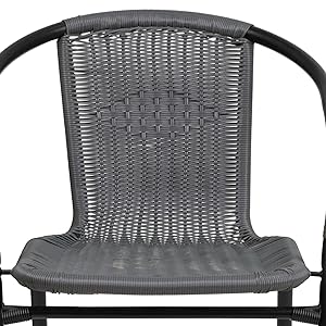 Rattan Indoor-Outdoor Restaurant Stack Chair