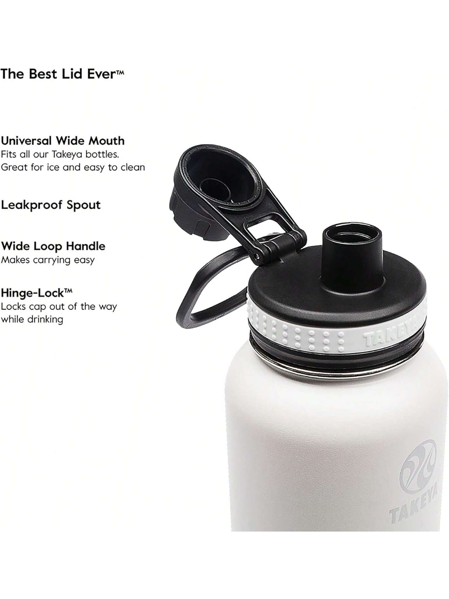 Takeya Originals 24 Oz Vacuum Insulated Stainless Steel Bottle With Spout Lid, Navy- SHEINEU