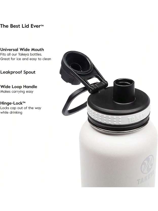 Takeya Originals 24 Oz Vacuum Insulated Stainless Steel Bottle With Spout Lid, Navy- SHEINEU