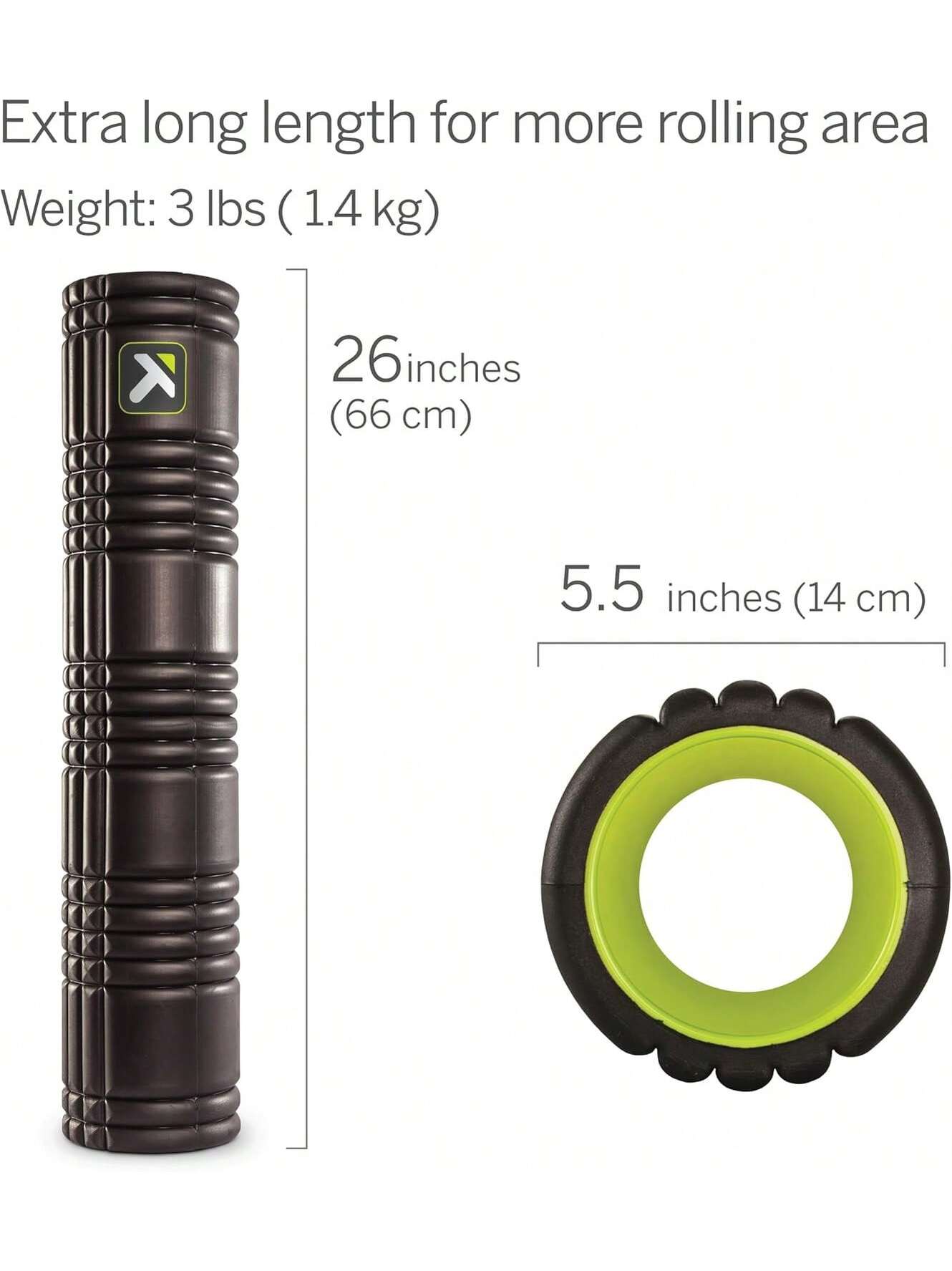 Performance Therapy Grid Patented Multi-Density Foam Massage Roller Exercise, Deep Tissue&Muscle Recovery Relieves Muscle Pain & Tightness, Improves Mobility & Circulation- SHEINEU