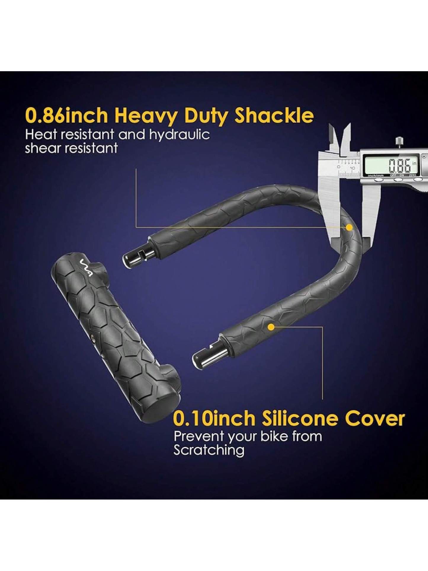 Bike U Lock,20mm Heavy Duty Combination D Lock Shackle 4ft Length Security With Sturdy Mounting Bracket And Anti Theft Secure Locks- SHEINEU