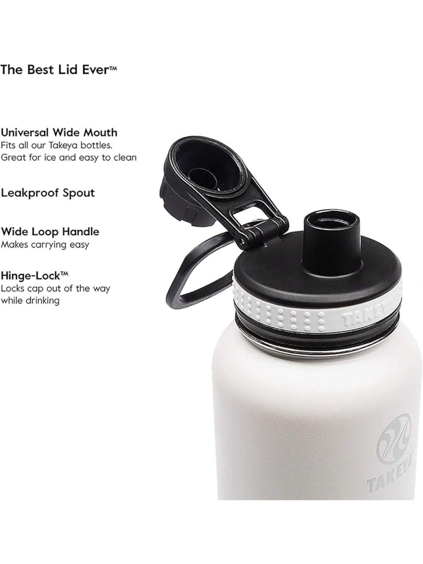 Takeya Originals 24 Oz Vacuum Insulated Stainless Steel Bottle With Spout Lid, Navy- SHEINEU