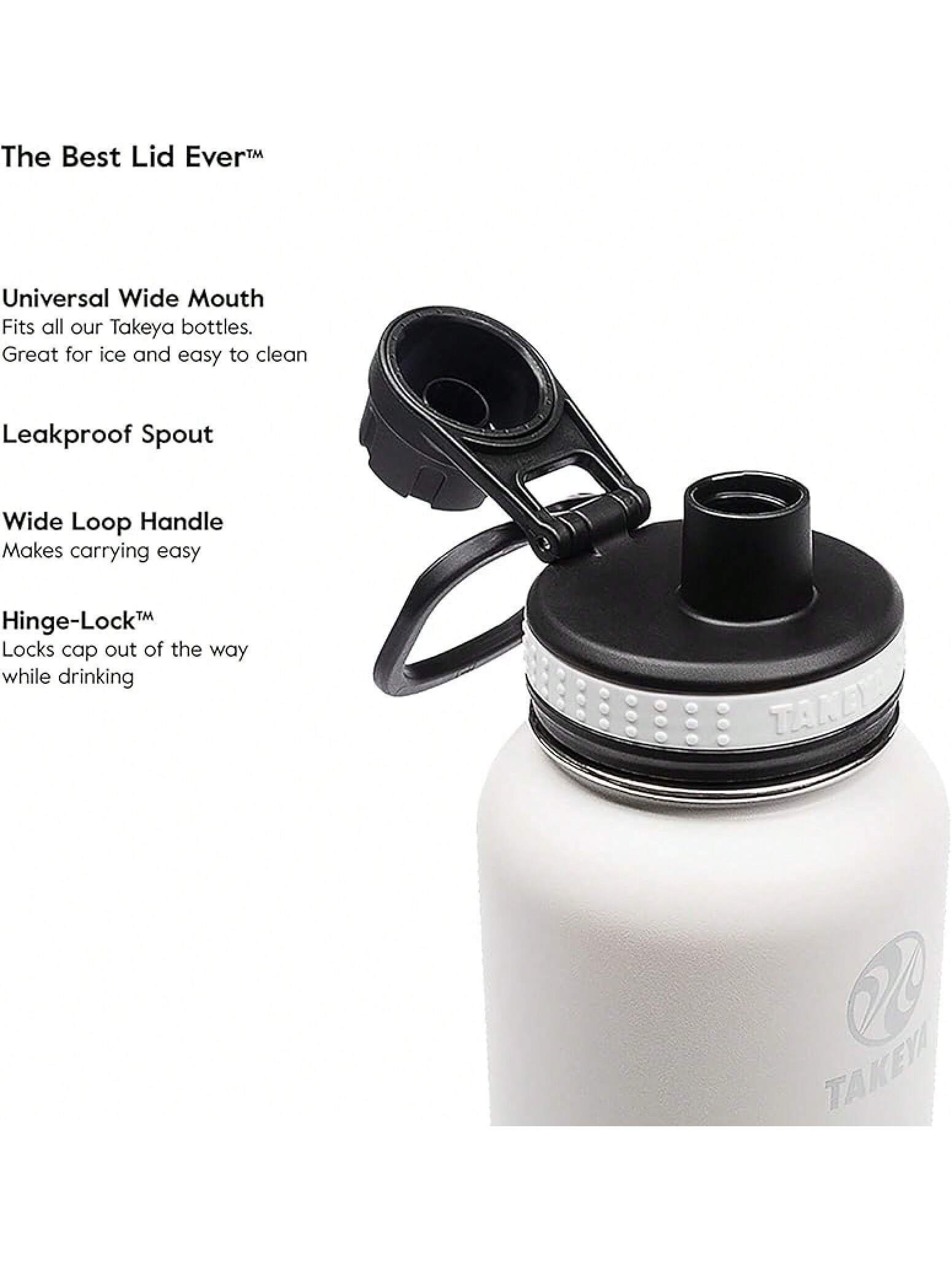 Takeya Originals 24 Oz Vacuum Insulated Stainless Steel Bottle With Spout Lid, Navy- SHEINEU