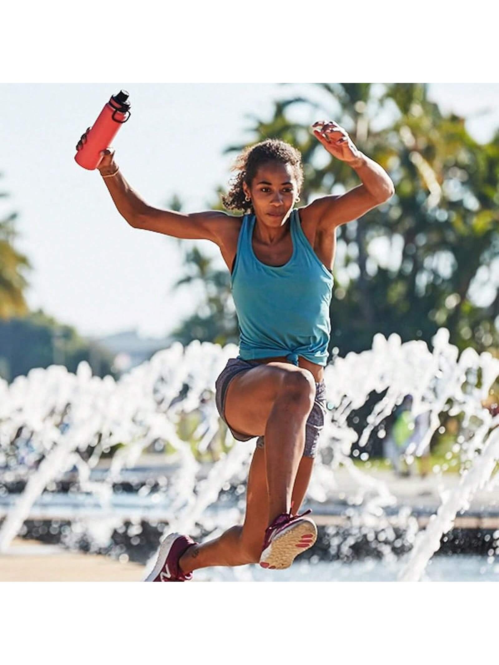 Takeya Originals 24 Oz Vacuum Insulated Stainless Steel Bottle With Spout Lid, Navy- SHEINEU