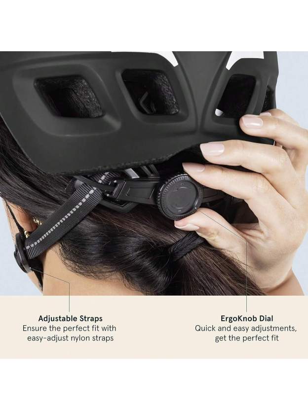 Helmet With LED Safety Light Adjustable Dial & Removable Visor- SHEINEU