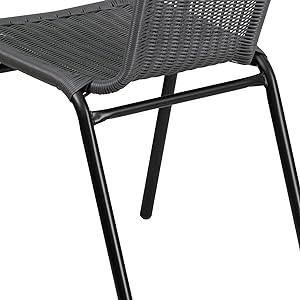 Rattan Indoor-Outdoor Restaurant Stack Chair