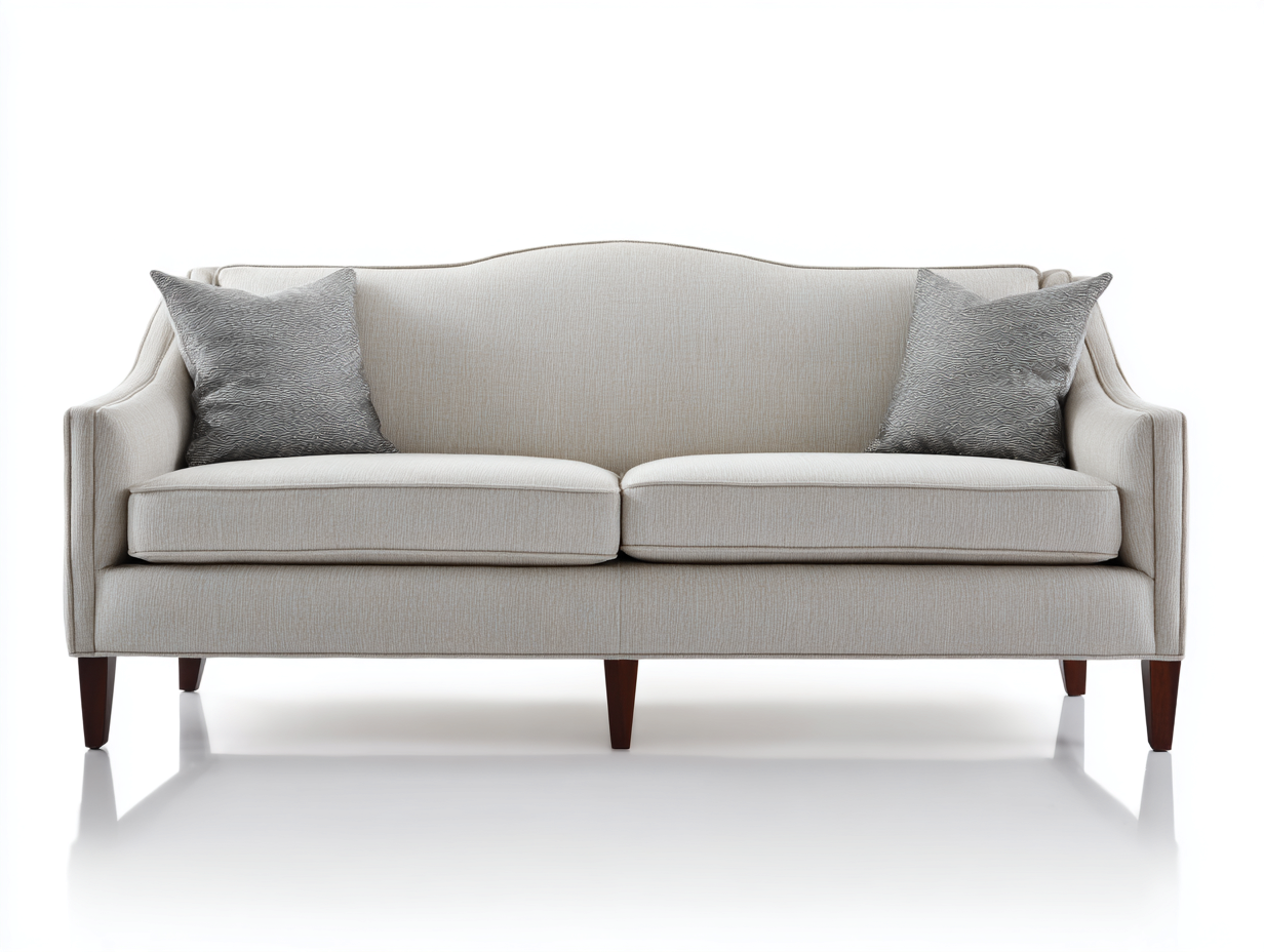 Canapé 2 places tissu 180x85x80 cm - beige - design classique élégant-Sereneure