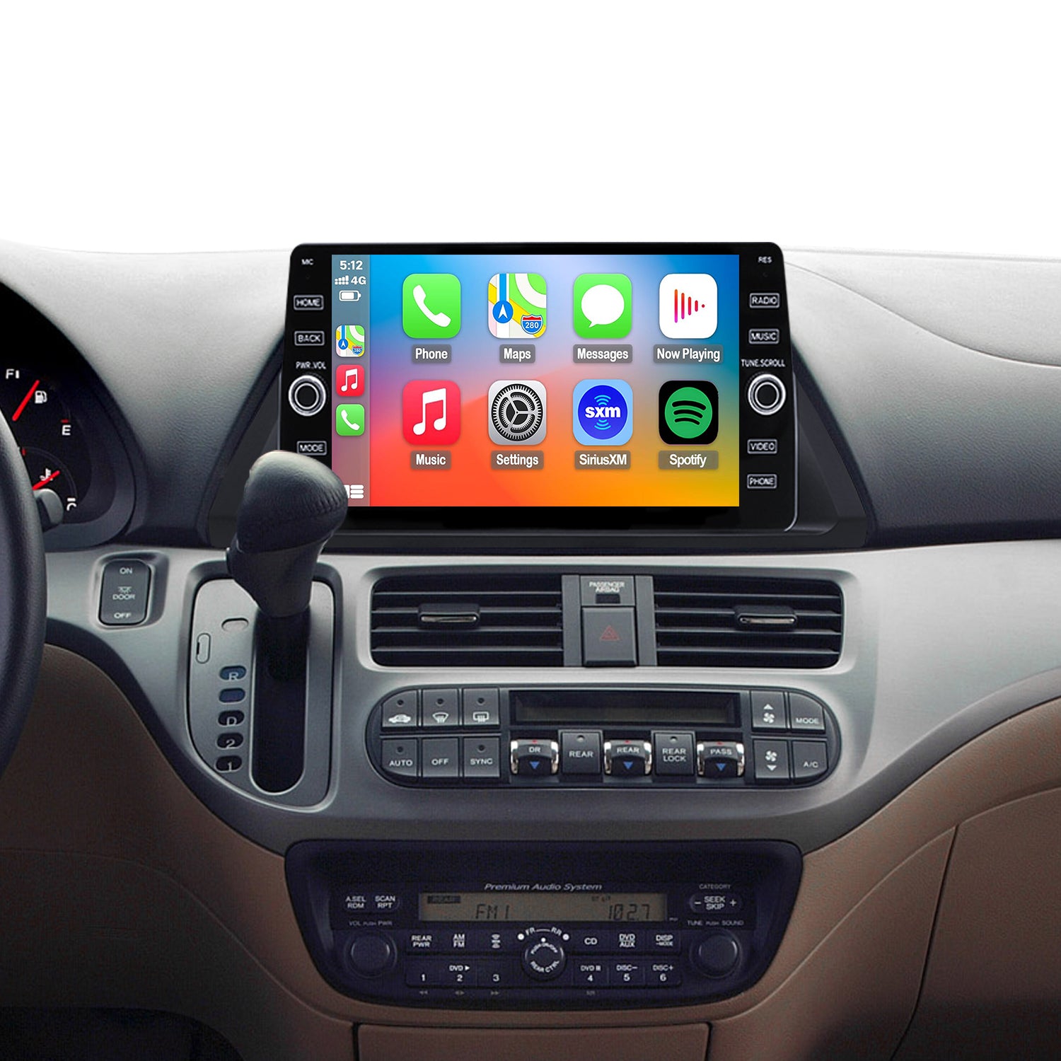 For Honda Odyssey 2004-2010 Radio upgrade,10.2-inch QLED 8-Core CPU,touch screen Stereo,Wireless CarPlay & Android Auto,keep OEM Controls