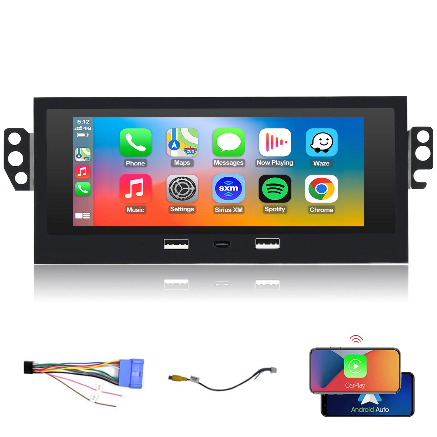 For Isuzu Hombre 1998-2000 Radio upgrade,6.86-inch QLED 8-Core CPU, touch screen Stereo,Wireless CarPlay & Android Auto,keep OEM Controls