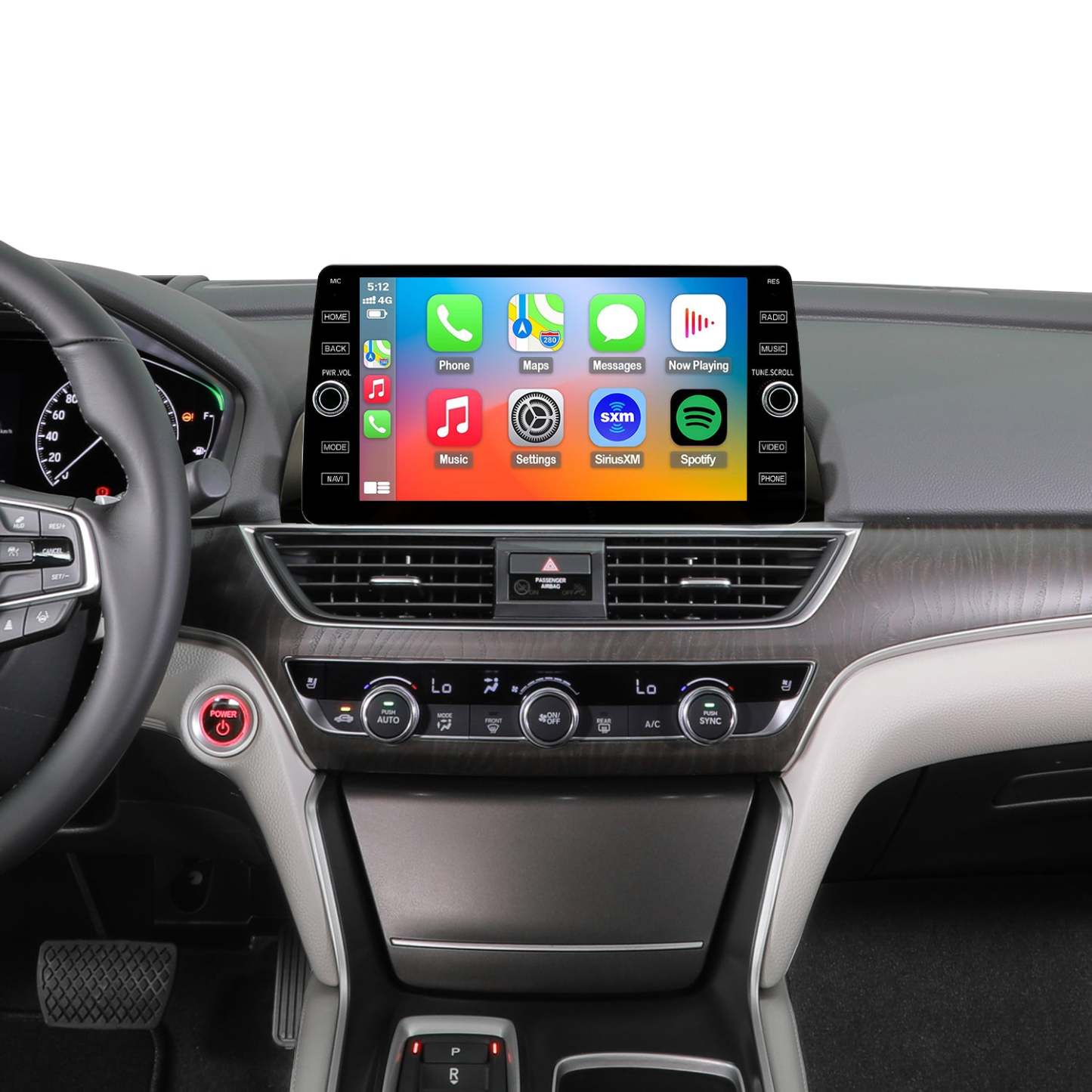 For Honda Accord 10th Gen 2018-2022 Radio upgrade,10.2-inch QLED  8-Core CPU,touch screen Stereo,Wireless CarPlay & Android Auto,keep OEM Controls