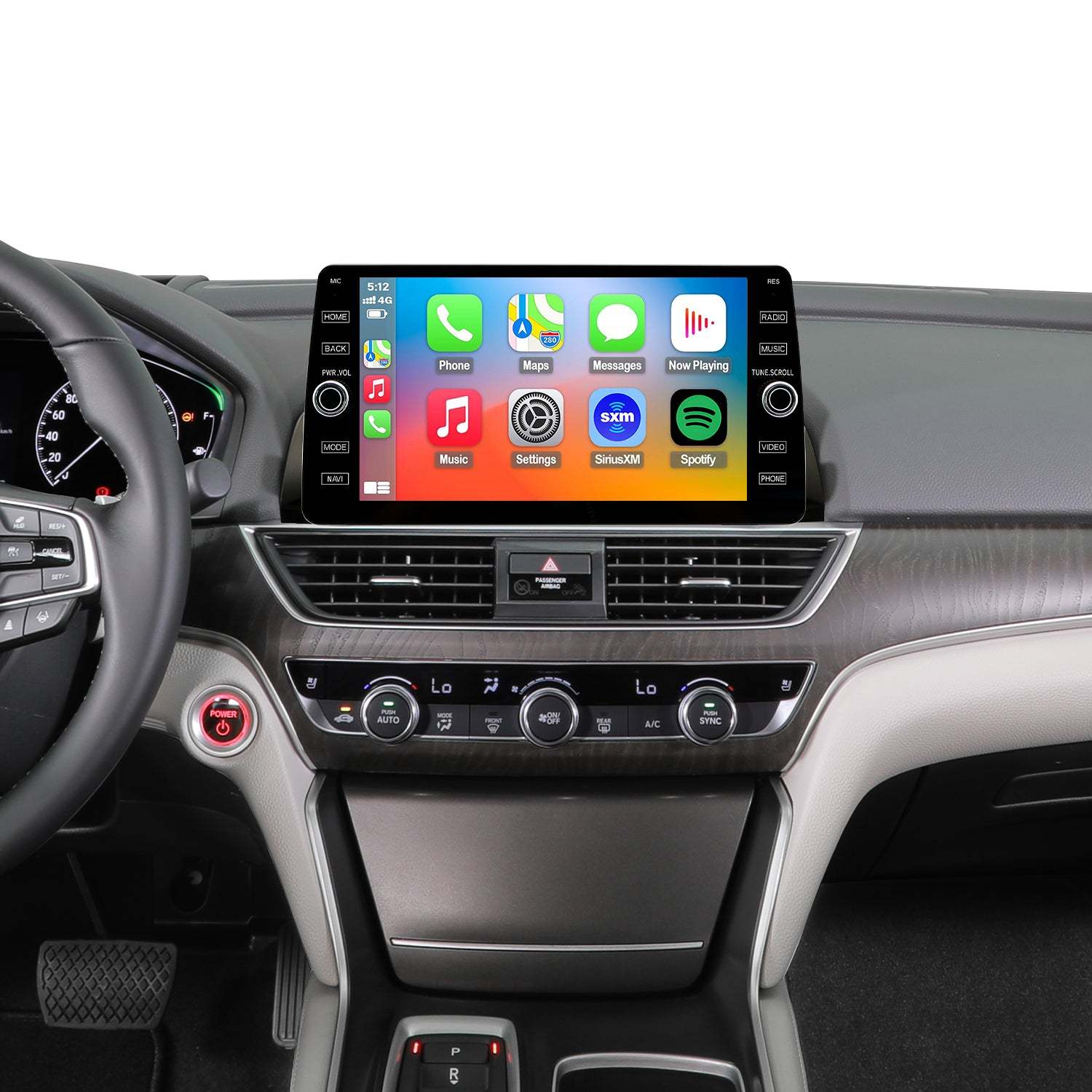 For Honda Accord 10th Gen 2018-2022 Radio upgrade,10.2-inch QLED  8-Core CPU,touch screen Stereo,Wireless CarPlay & Android Auto,keep OEM Controls