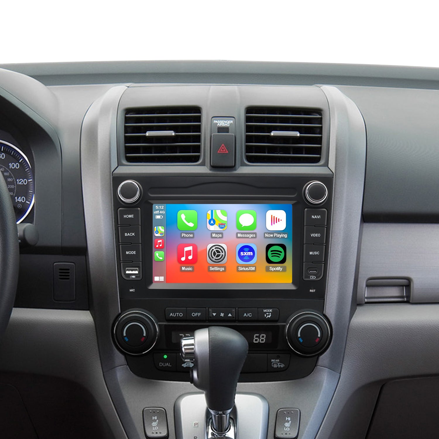 For Honda CRV 2007-2011 Radio upgrade,9-inch QLED 8-Core CPU,touch screen Stereo,Wireless CarPlay & Android Auto,keep OEM Controls