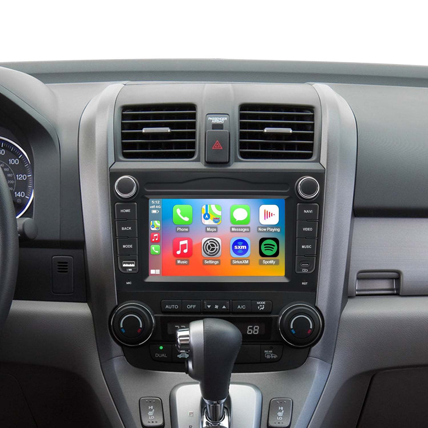 For Honda CRV 2007-2011 Radio upgrade,9-inch QLED 8-Core CPU,touch screen Stereo,Wireless CarPlay & Android Auto,keep OEM Controls