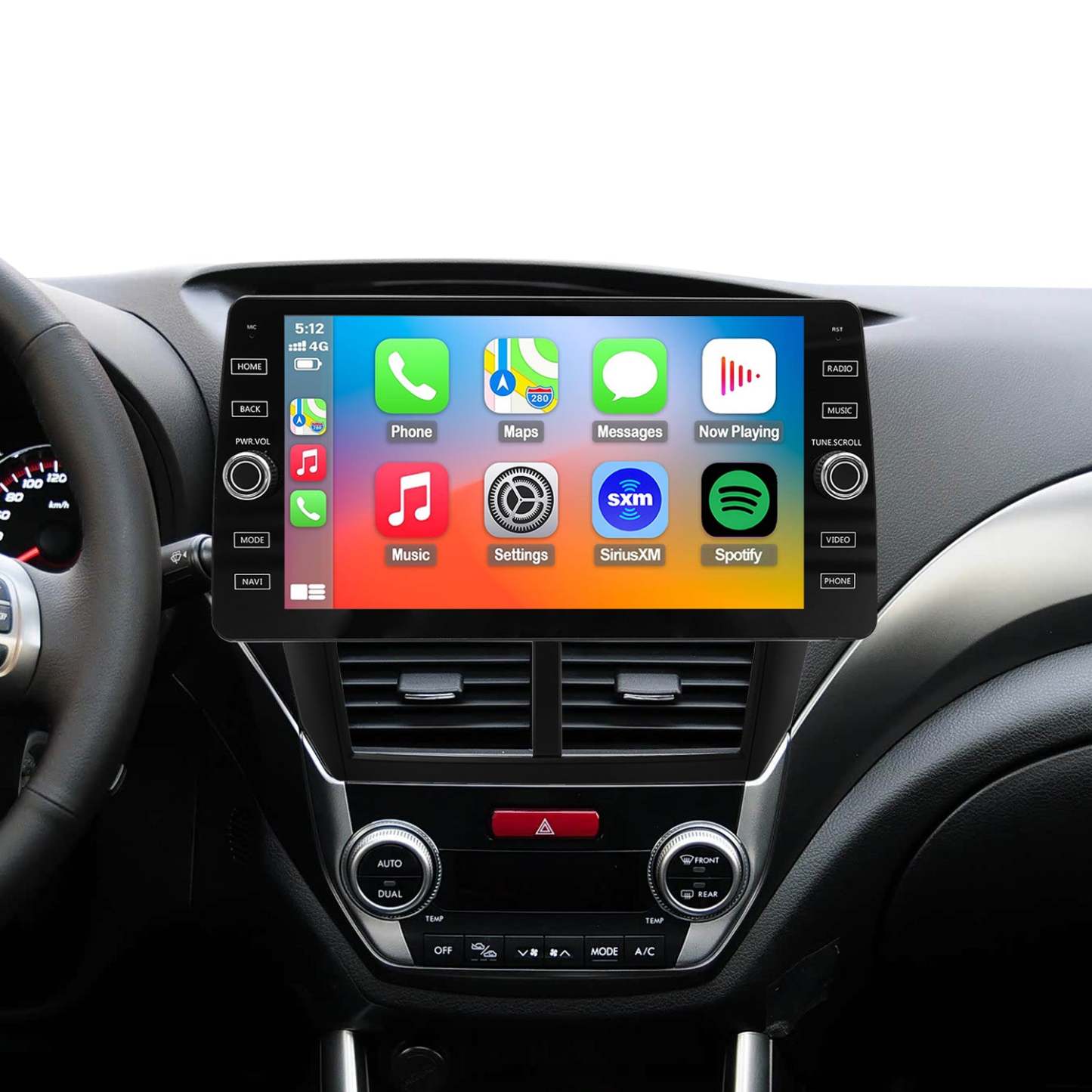 For Subaru Forester 2008-2012 Radio upgrade,10.2-inch QLED  8-Core CPU,touch screen Stereo,Wireless CarPlay & Android Auto,keep OEM Controls