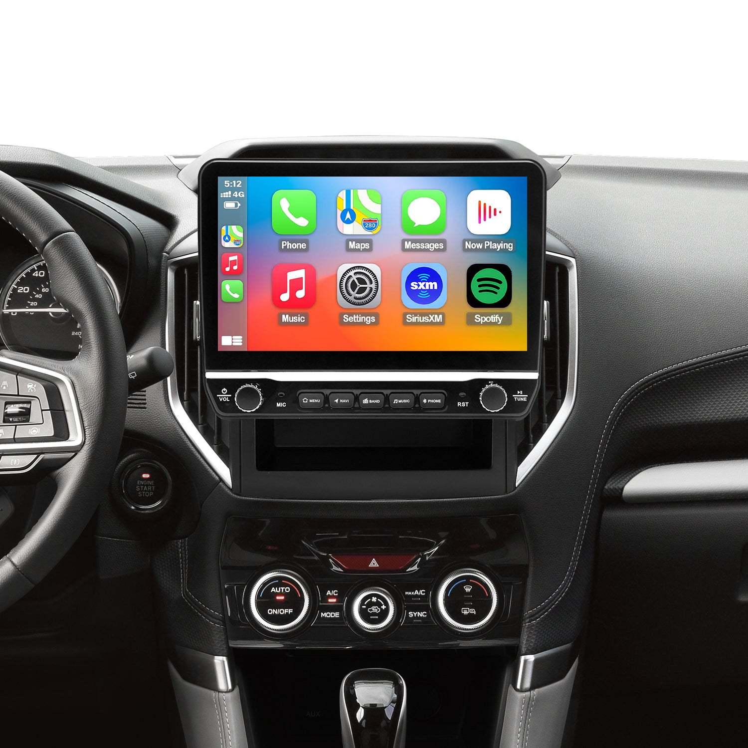 For Subaru Forester 2019-2024 Radio upgrade,10.2-inch QLED  8-Core CPU,touch screen Stereo,Wireless CarPlay & Android Auto,keep OEM Controls