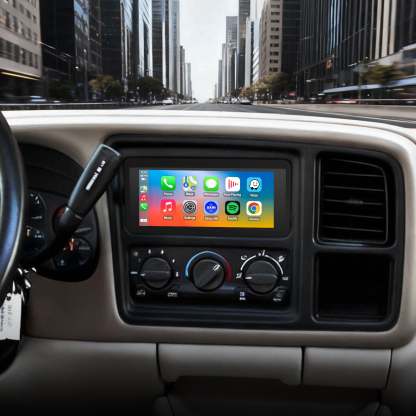 For Cadillac Escalade EXT 2002 Radio upgrade,6.8-inch QLED 8-Core CPU,touch screen Stereo,Wireless CarPlay & Android Auto,keep OEM Controls