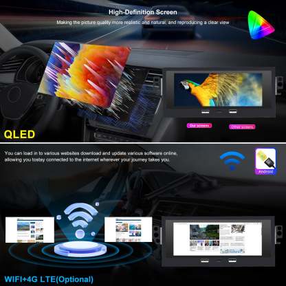 For Isuzu Hombre 1998-2000 Radio upgrade,6.86-inch QLED 8-Core CPU, touch screen Stereo,Wireless CarPlay & Android Auto,keep OEM Controls