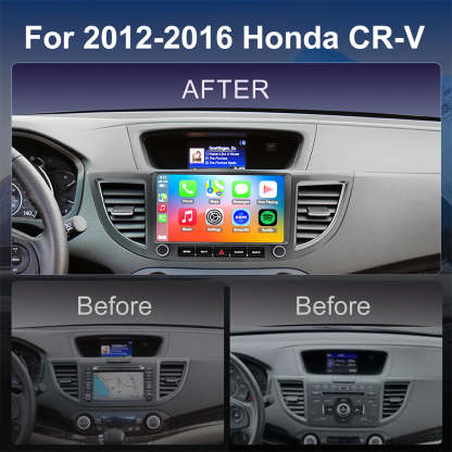 For Honda CRV 2012-2016 Radio upgrade,9-inch QLED 8-Core CPU,touch screen Stereo,Wireless CarPlay & Android Auto,keep OEM Controls