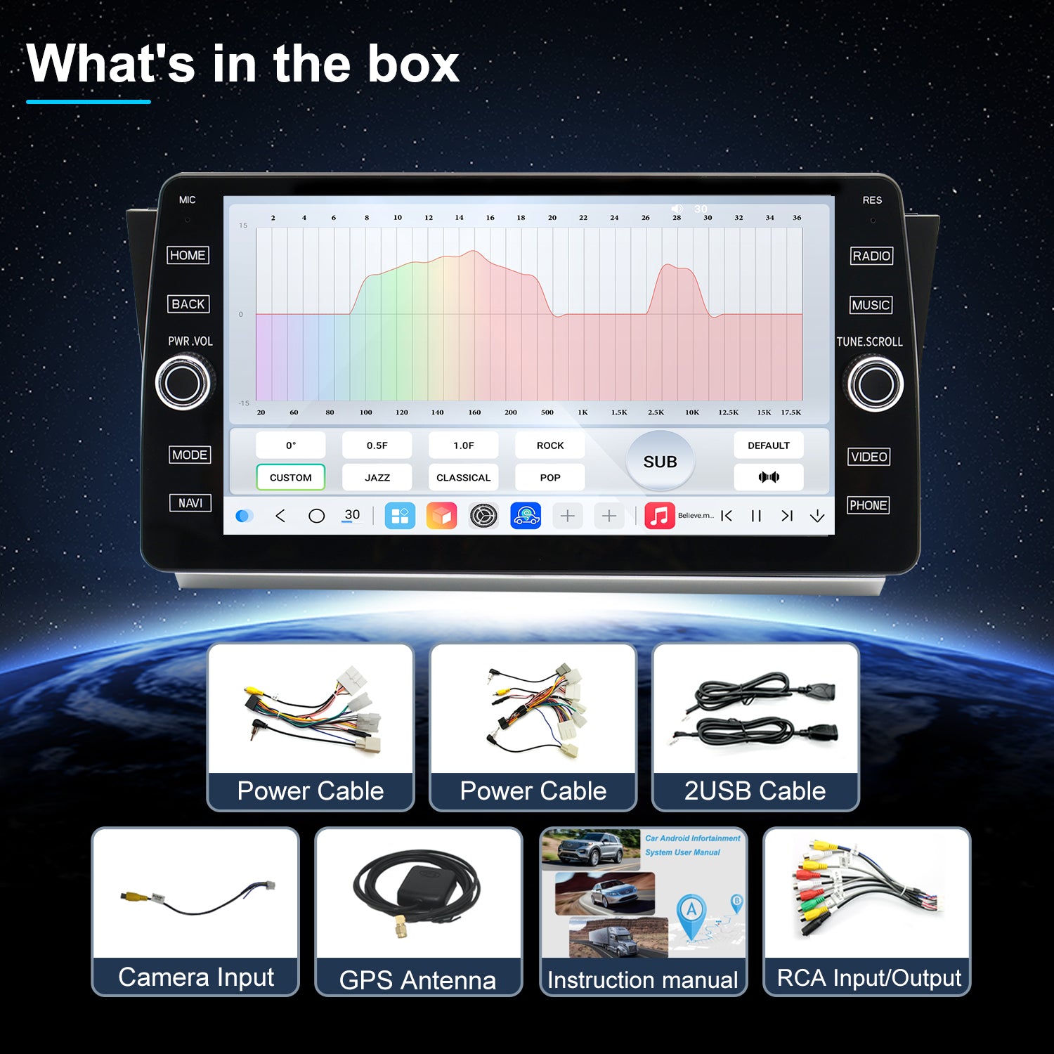 For Subaru Outback 2015-2019 Radio upgrade,10.2-inch QLED  8-Core CPU,touch screen Stereo,Wireless CarPlay & Android Auto,keep OEM Controls