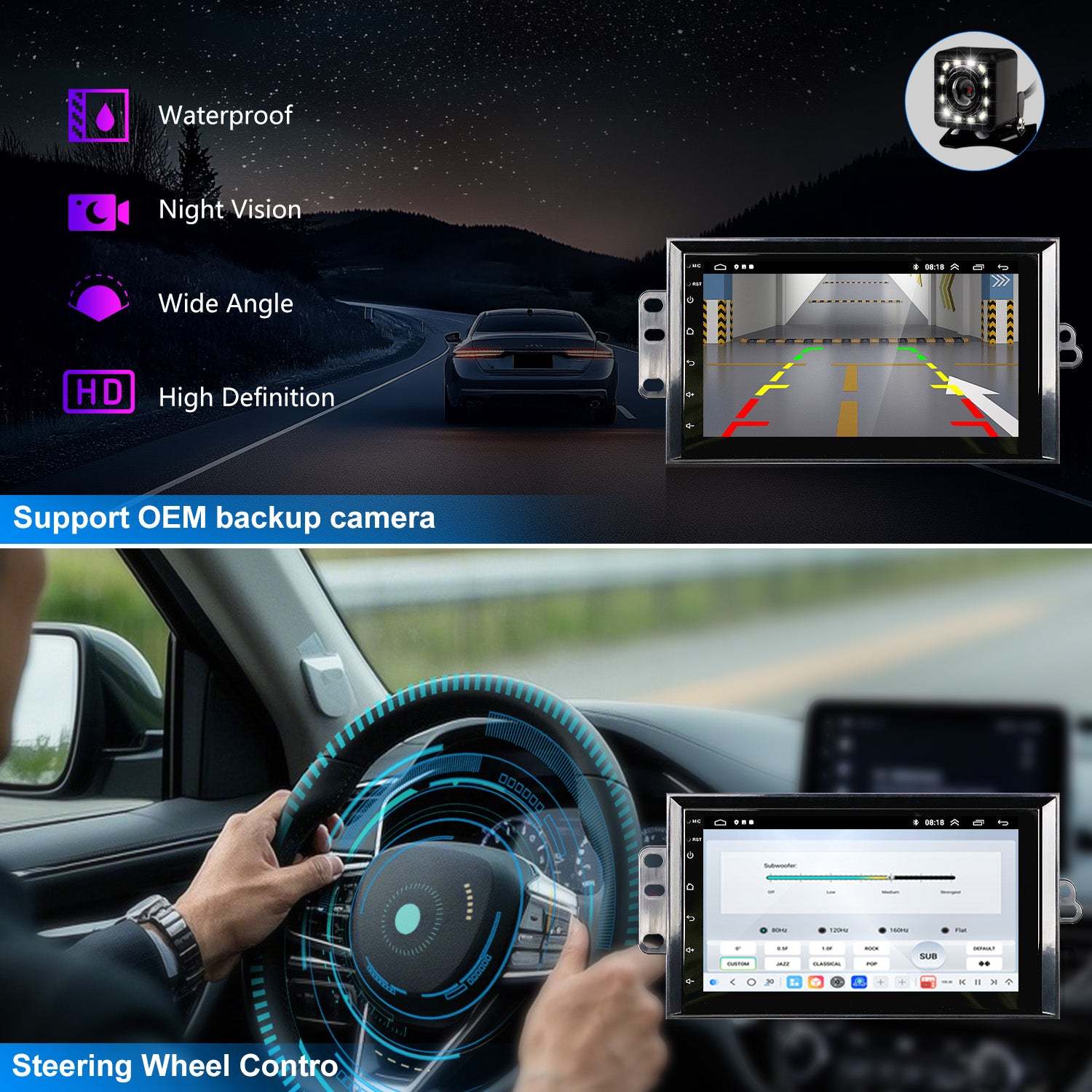 For Buick Roadmaster 1995-1996 Radio upgrade,7-inch QLED 8-Core CPU,touch screen Stereo,Wireless CarPlay & Android Auto,keep OEM Controls