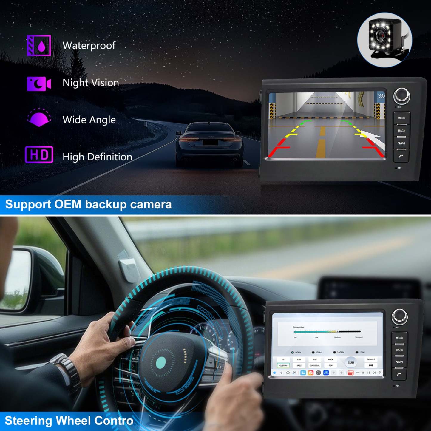 For Volvo S60 2001-2005 Radio upgrade,7-inch QLED 8-Core CPU,touch screen Stereo,Wireless CarPlay & Android Auto,Free camera