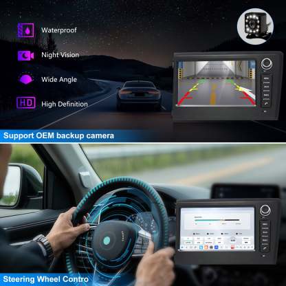 For Volvo S60 2001-2005 Radio upgrade,7-inch QLED 8-Core CPU,touch screen Stereo,Wireless CarPlay & Android Auto,Free camera