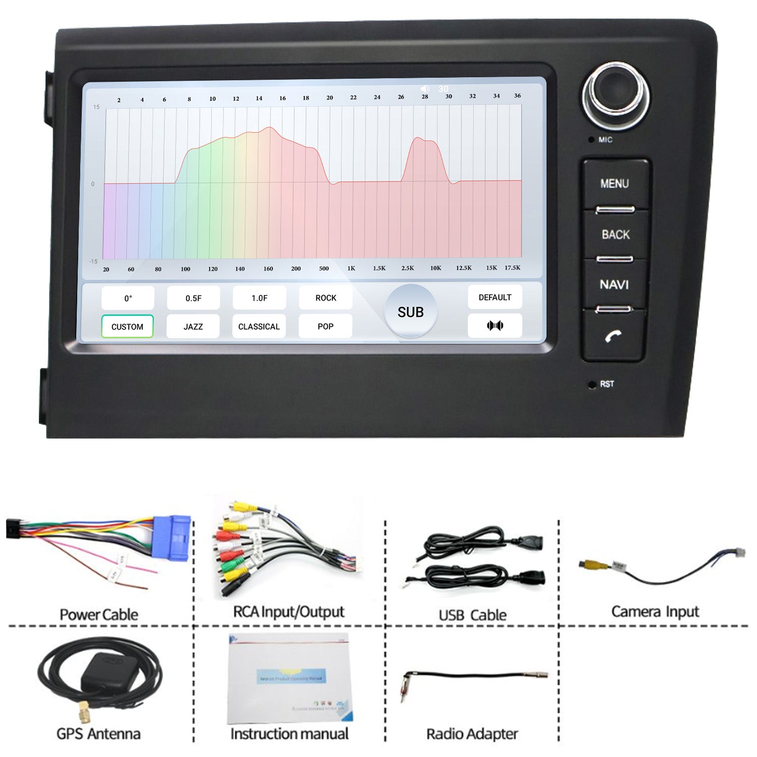 For Volvo V70 2001-2005 Radio upgrade,7-inch QLED 8-Core CPU,touch screen Stereo,Wireless CarPlay & Android Auto,Free camera
