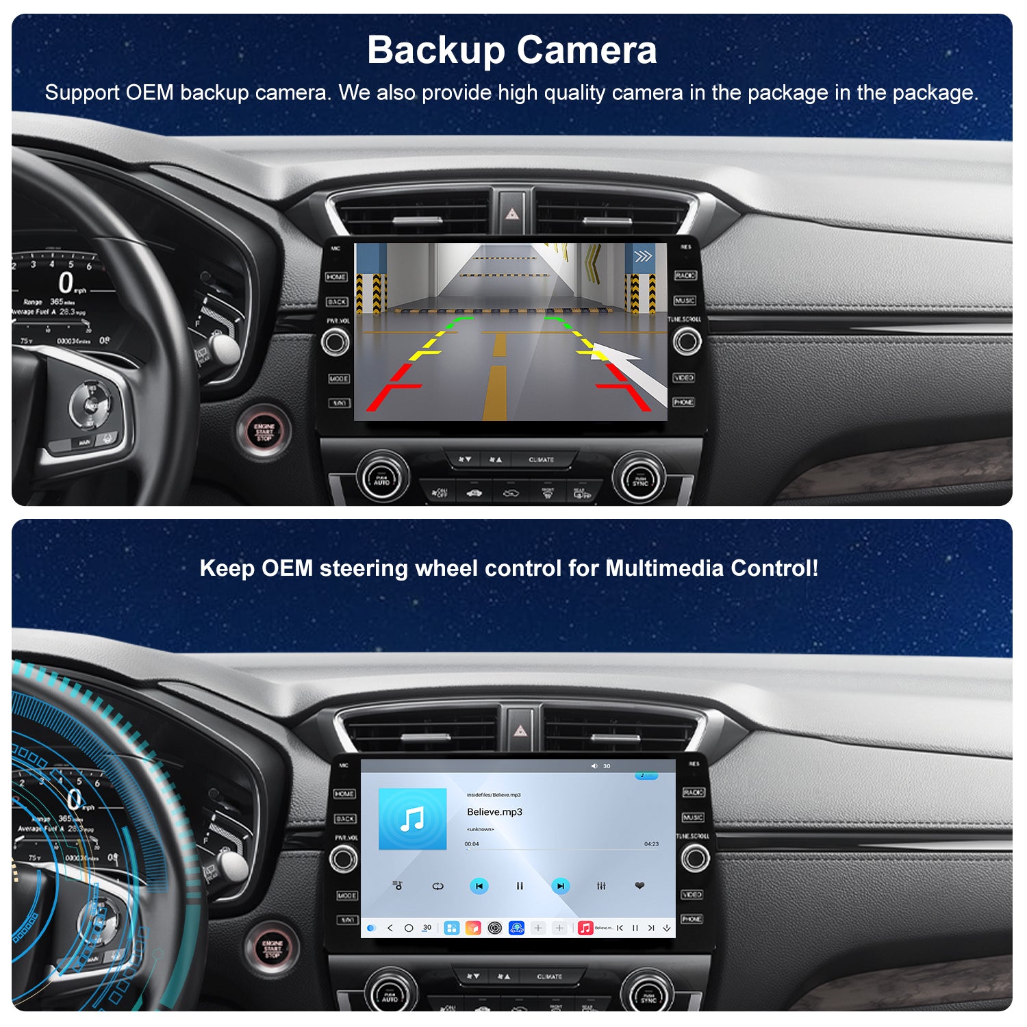 For Honda CRV 2017-2021 Radio upgrade,10.2-inch QLED 8-Core CPU,touch screen Stereo,Wireless CarPlay & Android Auto,keep OEM Controls