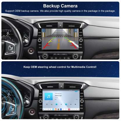 For Honda CRV 2017-2021 Radio upgrade,10.2-inch QLED 8-Core CPU,touch screen Stereo,Wireless CarPlay & Android Auto,keep OEM Controls
