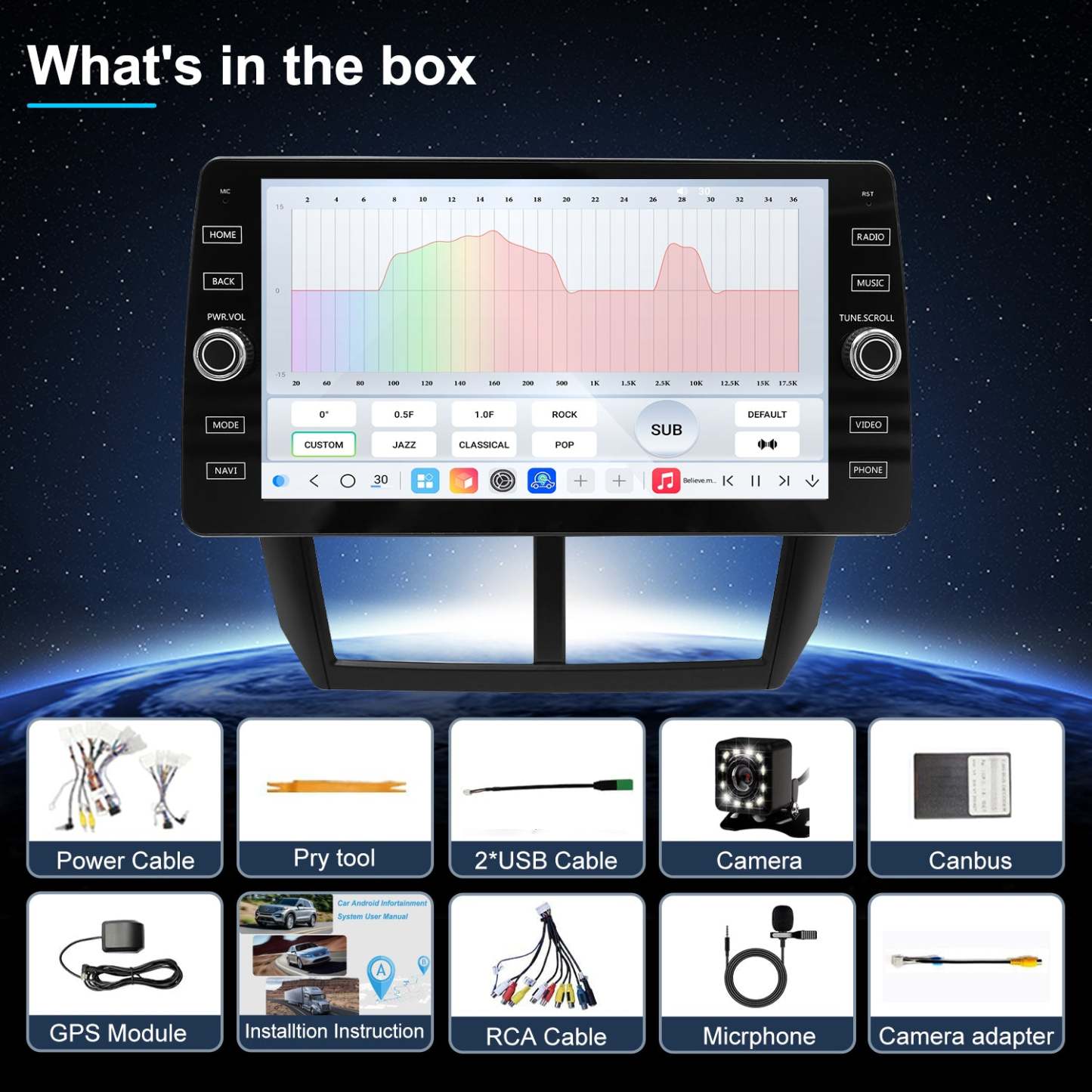 For Subaru WRX 2008-2012 Radio upgrade,10.2-inch QLED  8-Core CPU,touch screen Stereo,Wireless CarPlay & Android Auto,keep OEM Controls