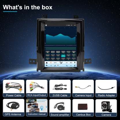 For Cadillac Escalade 2007-2014 Radio upgrade,9.7-inch QLED 8-Core CPU,touch screen Stereo,Wireless CarPlay & Android Auto,keep OEM Controls