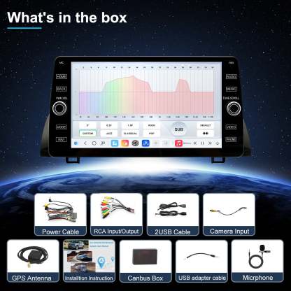 For Honda Accord 10th Gen 2018-2022 Radio upgrade,10.2-inch QLED  8-Core CPU,touch screen Stereo,Wireless CarPlay & Android Auto,keep OEM Controls