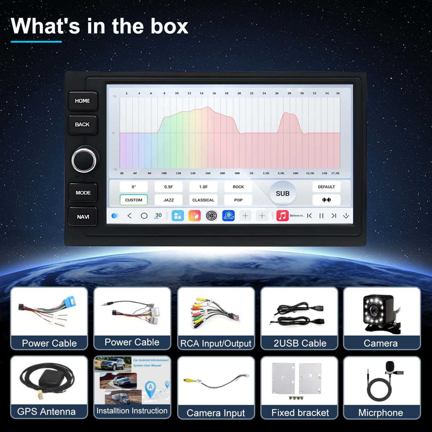 For Honda Pilot 2003-2008 Radio upgrade,7-inch QLED 8-Core CPU,touch screen Stereo,Wireless CarPlay & Android Auto,keep OEM Controls